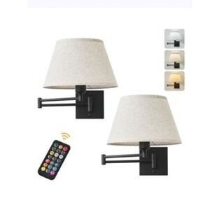 Battery Operated Wall Sconce Set of 2 w